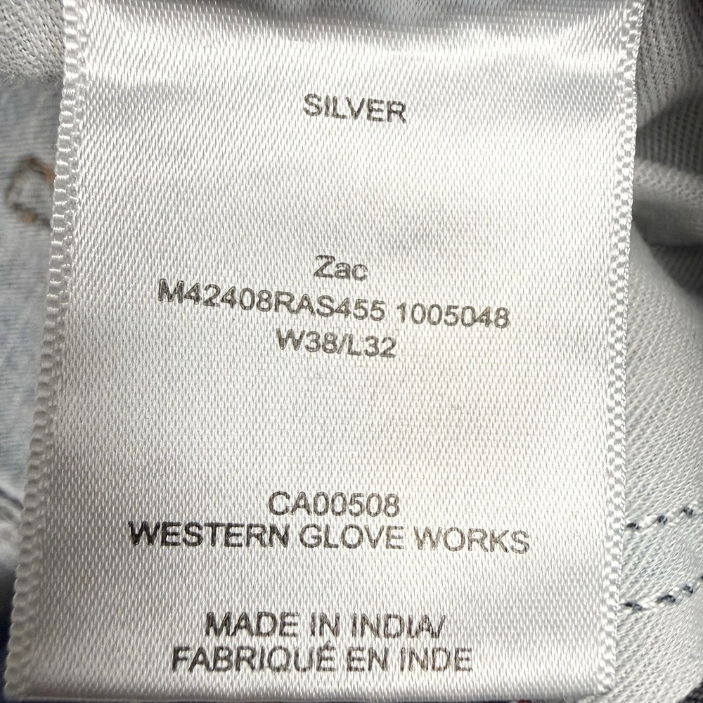 Silver Zac Jeans Mens 38x32 (Fits 38x30) Blue Stretch Denim Dark Wash Low Rise - Picture 6 of 14